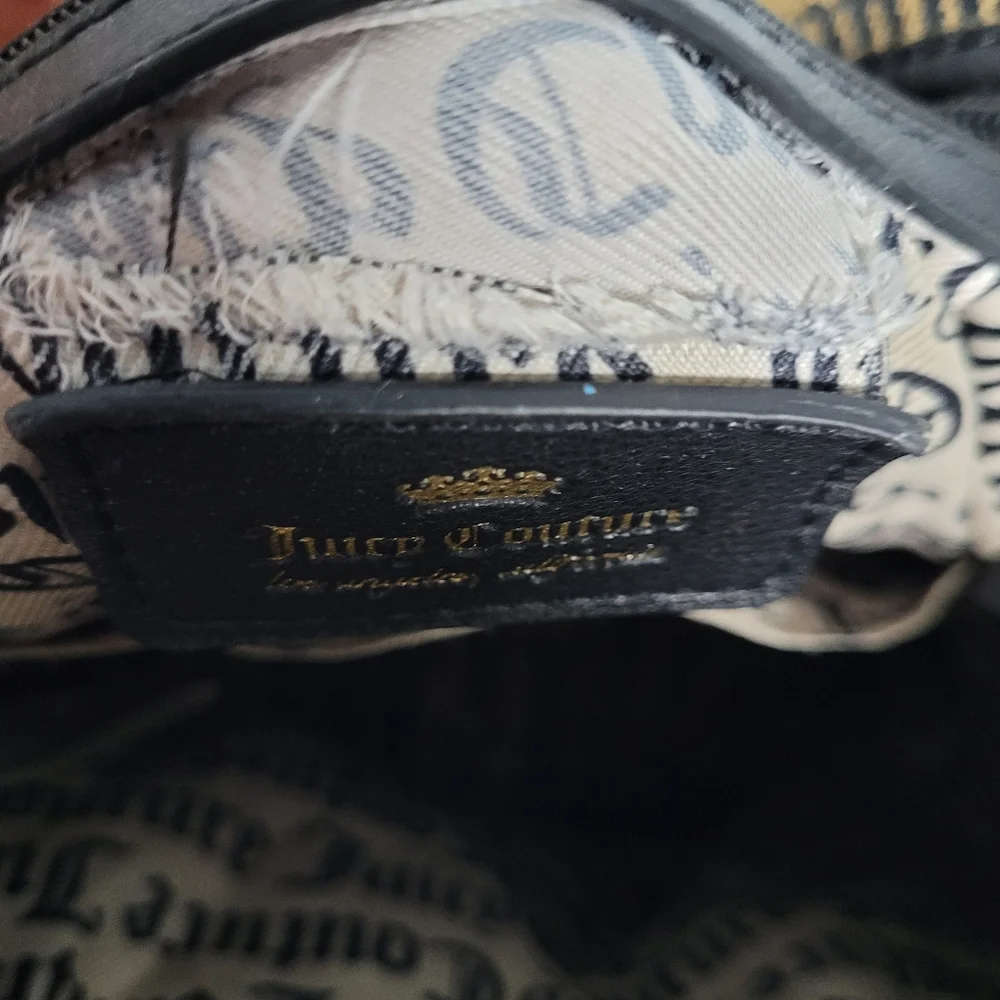 Juicy Couture Backpack Bag‎ Logo Black Brown Pop Out